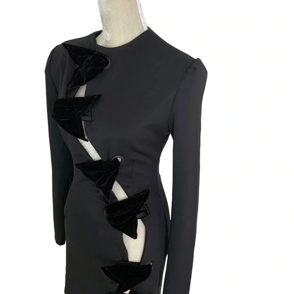 Mother of All Deville Cutout Minidress Black Size XS NWT - Picture 8 of 15